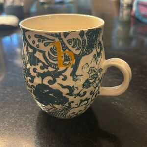 Anthropologie monogram “b” mug